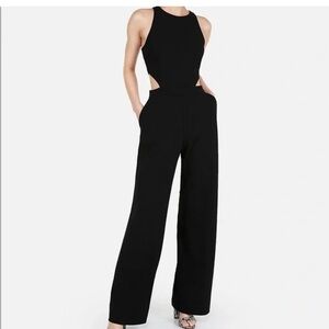 Express Elegant Black Sleeveless Jumpsuit